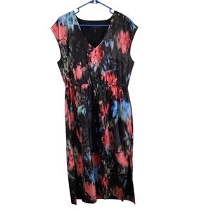 J. Crew Vibrant Multicolor Midi Dress